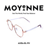 MOYENNE™ Intelligent Photochromic Eyeglasses - Frame Aura