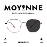 MOYENNE™ Intelligent Photochromic Eyeglasses - Frame Aura