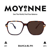 MOYENNE™ Intelligent Photochromic Eyeglasses - Frame Bianca