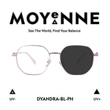MOYENNE™ Intelligent Photochromic Eyeglasses - Frame Dyandra