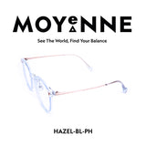 MOYENNE™ Intelligent Photochromic Eyeglasses - Frame Hazel