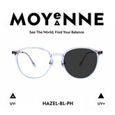 MOYENNE™ Intelligent Photochromic Eyeglasses - Frame Hazel