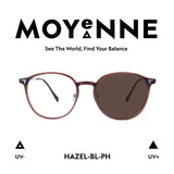 MOYENNE™ Intelligent Photochromic Eyeglasses - Frame Hazel