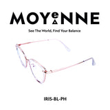 MOYENNE™ Intelligent Photochromic Eyeglasses - Frame Iris