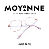 MOYENNE™ Intelligent Photochromic Eyeglasses - Frame Aura