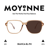 MOYENNE™ Intelligent Photochromic Eyeglasses - Frame Bianca