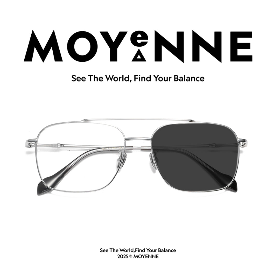 MOYENNE™ Intelligent Photochromic Eyeglasses - Frame CHRONOS