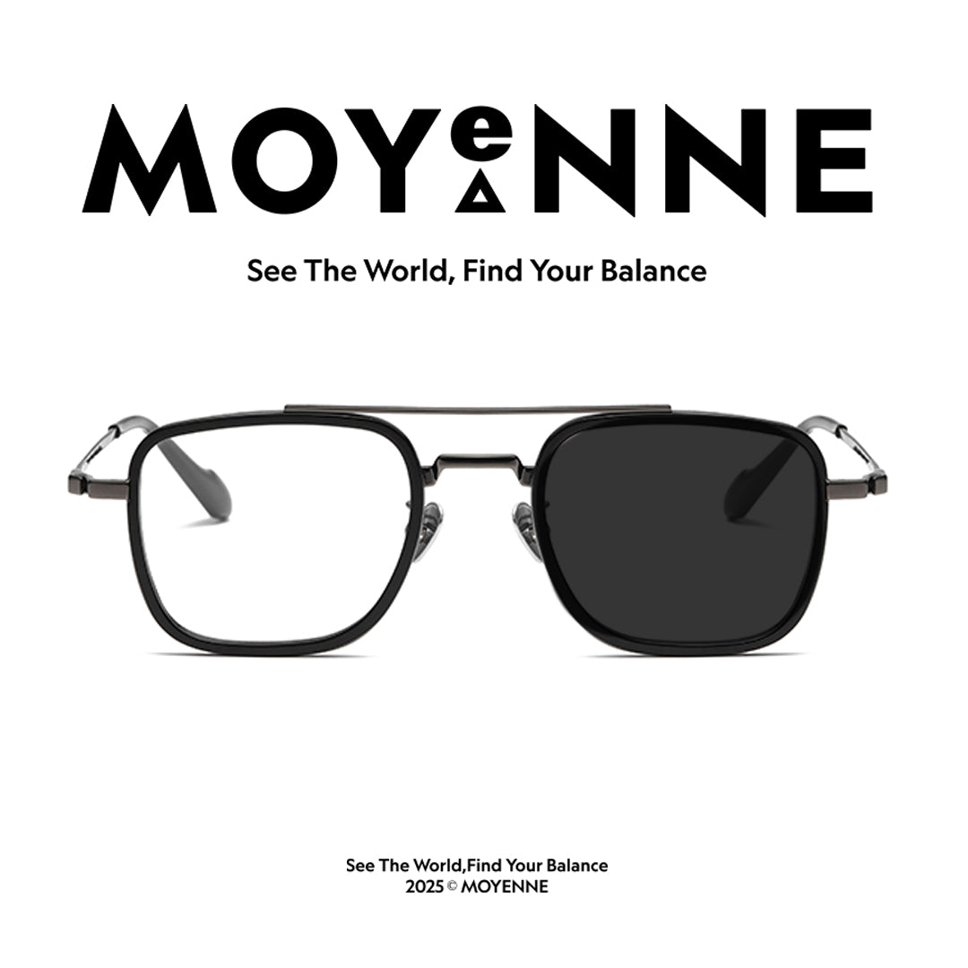 MOYENNE™ Intelligent Photochromic Eyeglasses - Frame APEX