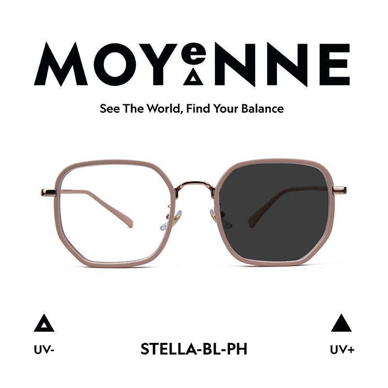 MOYENNE™ Intelligent Photochromic Eyeglasses - Frame Stella
