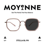 MOYENNE™ Intelligent Photochromic Eyeglasses - Frame Stella