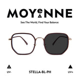MOYENNE™ Intelligent Photochromic Eyeglasses - Frame Stella