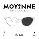 MOYENNE™ Intelligent Photochromic Eyeglasses - Frame Iris