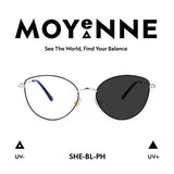 MOYENNE™ Intelligent Photochromic Eyeglasses - Frame She